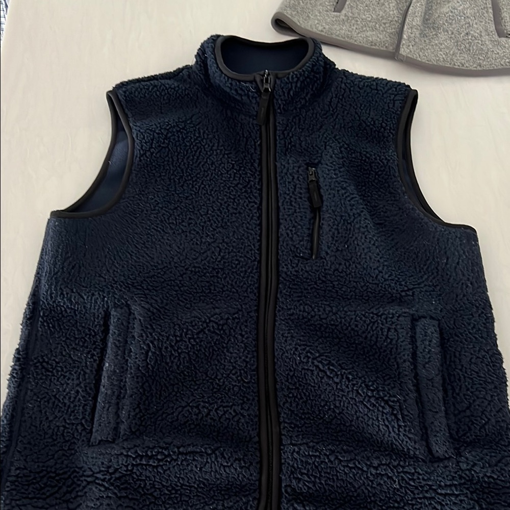 Joe Fresh Navy Fleece Vest
